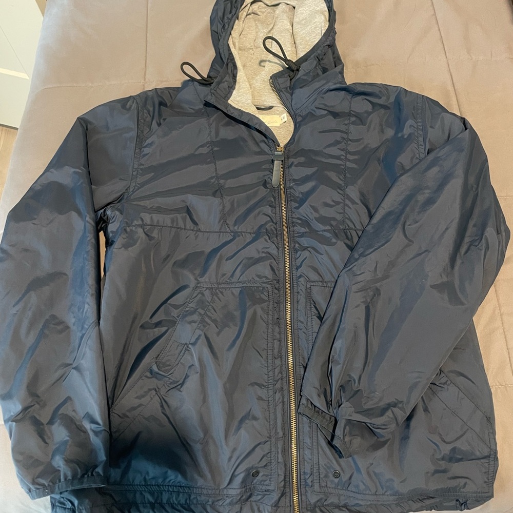 H&M Navy Blue L.O.G.G. Rain Jacket